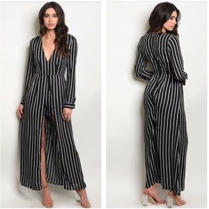Striped Maxi Romper